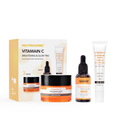 Vitamine C éclaircissant & éclat trio-soin fabricants de soins de la peau