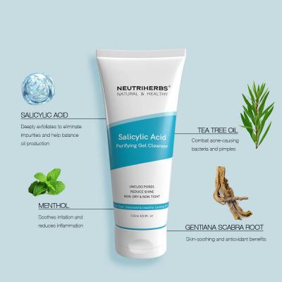Wholesale Salicylique nettoyant gel acide pour peau d'acné